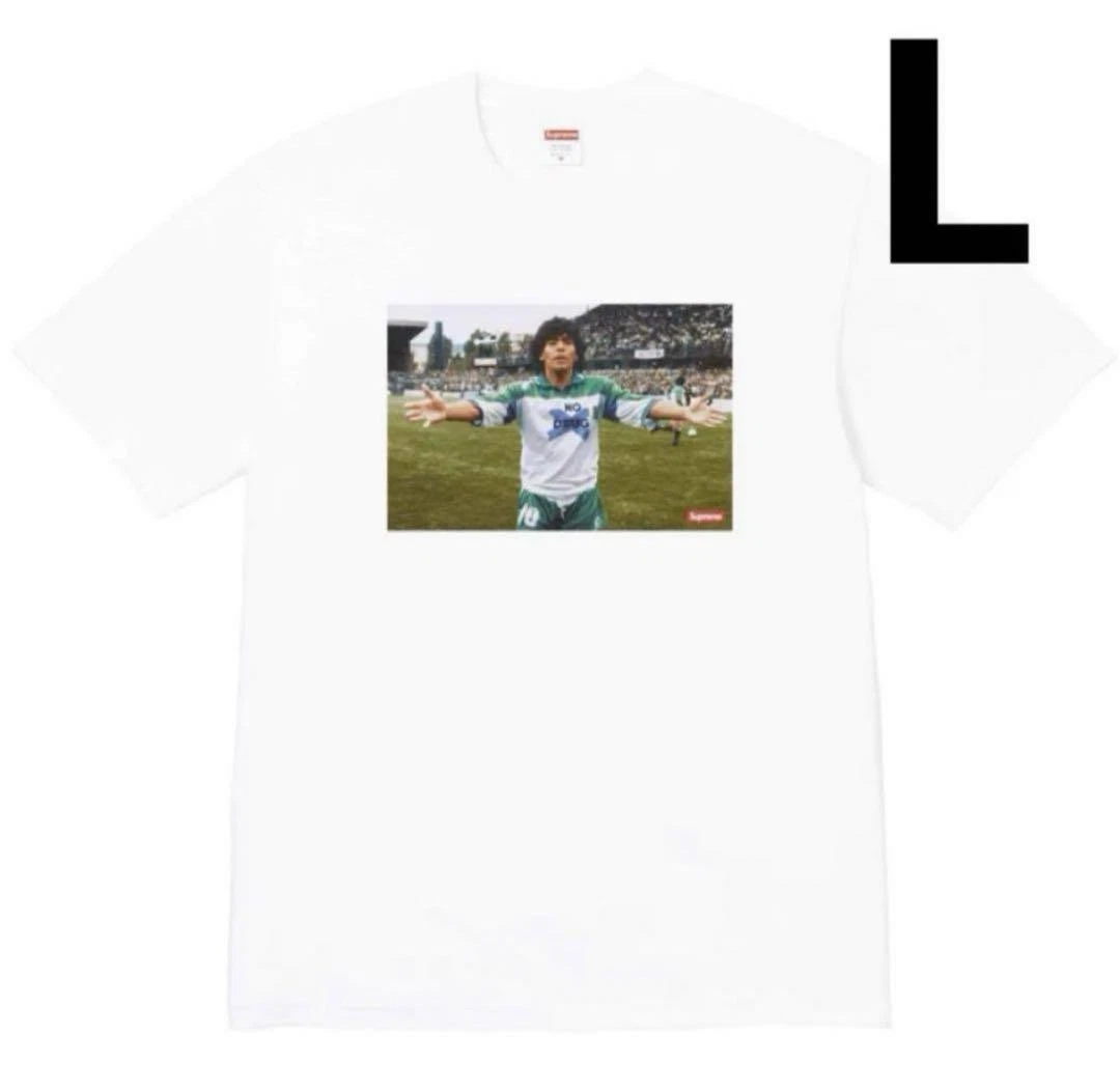 Supreme Homme L Maradona Tee Collab.Blanc Iconic Streetwear Rare Occasion Limitée