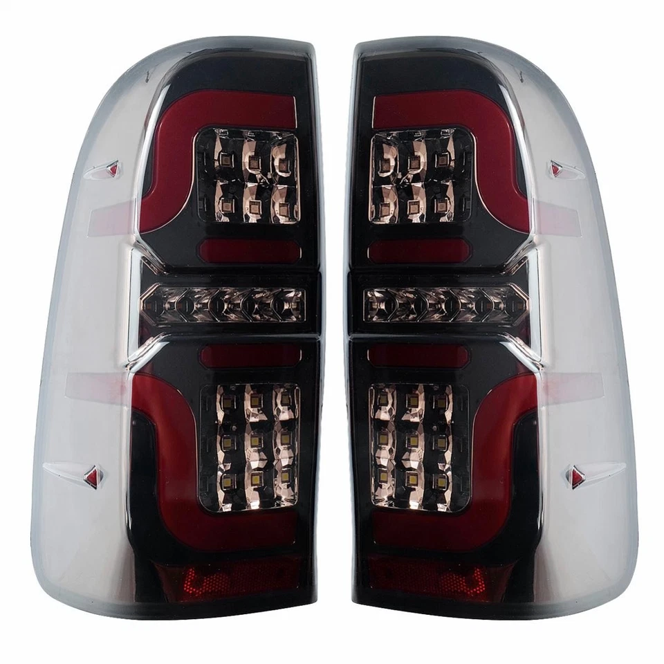 Tail Light Lamp LED Smoke Black For Toyota Hilux SR5 MK6 MK7 Pickup 2005-2014 - Image 4 of 4