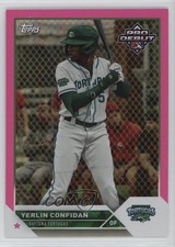 2023 Topps Pro Debut Fuchsia Foil 34/199 Yerlin Confidan #PD-142 19b0
