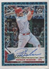 2019 Panini Donruss Optic Teal Velocity Prizm 5/35 Patrick Wisdom Auto 1u4