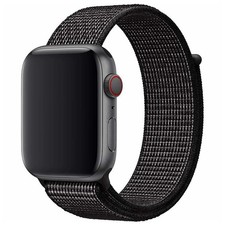 Original Apple Watch Nike Sport Loop Armband Band 44/45/46/49mm Black Schwarz