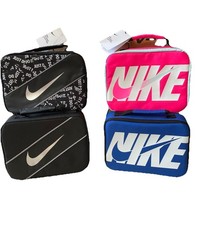 Nike Insulated Lunch Bag/Box, Black, Blue or Pink w/ Swoosh or NIKE JUST DO IT.