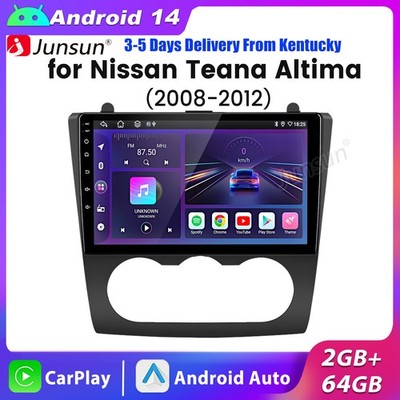 2+64G Carplay Android14 For Nissan Altima 2008-2012 Car Stereo Radio GPS Navi BT