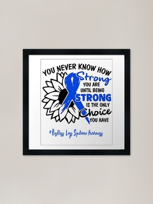 Restless Legs Syndrome Awareness - Gerahmtes Wandbild Poster Leinwanddruck Bild