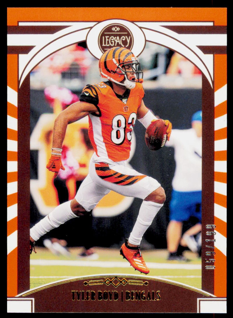 2020 Panini Legacy Tyler Boyd 23 Orange #/199 SN Cincinnati Bengals
