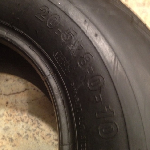 Pontoon Boat Trailer Tire 205/6510 20.5x810 10" 10 PLY Heavy Duty