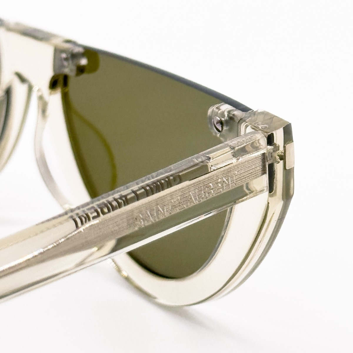 NEW SAINT LAURENT SL 563 003 WOMEN CLEAR GREEN SUNGLASSES  display picture 2