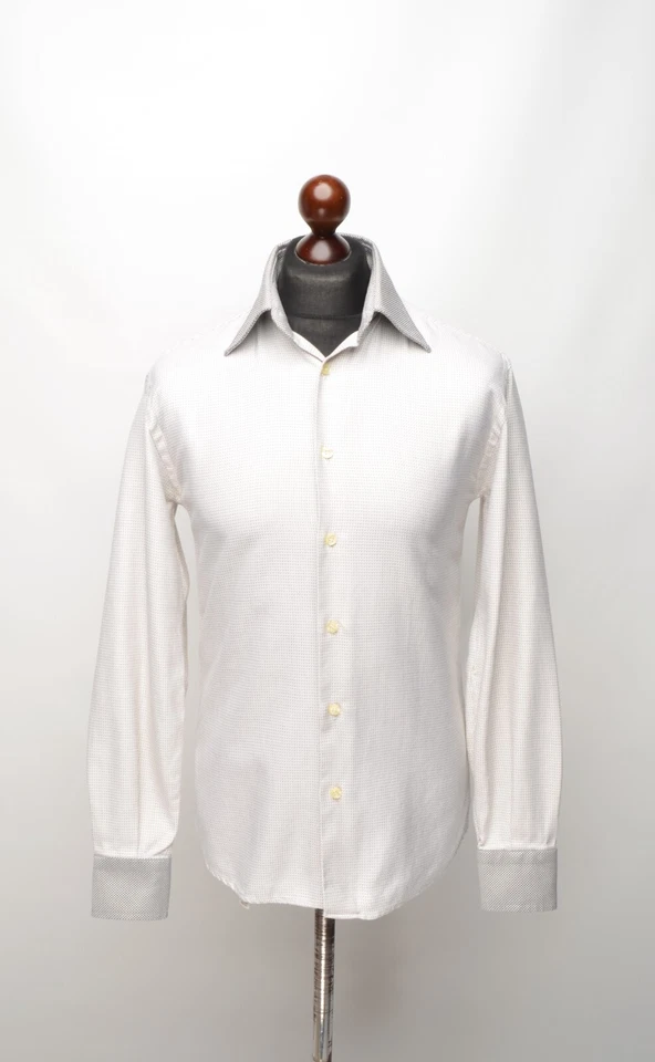 GIANFRANCO FERRE STUDIO Cotton Long Sleeved Dress Shirt Size 15 3/4" /40 Slim Foto 2 de 4