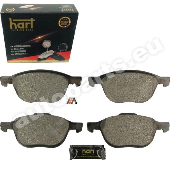 Hart Premium BremsbeläGe Set 4 Vorne FüR Ford Focus III 1.0 Ecoboost-image
