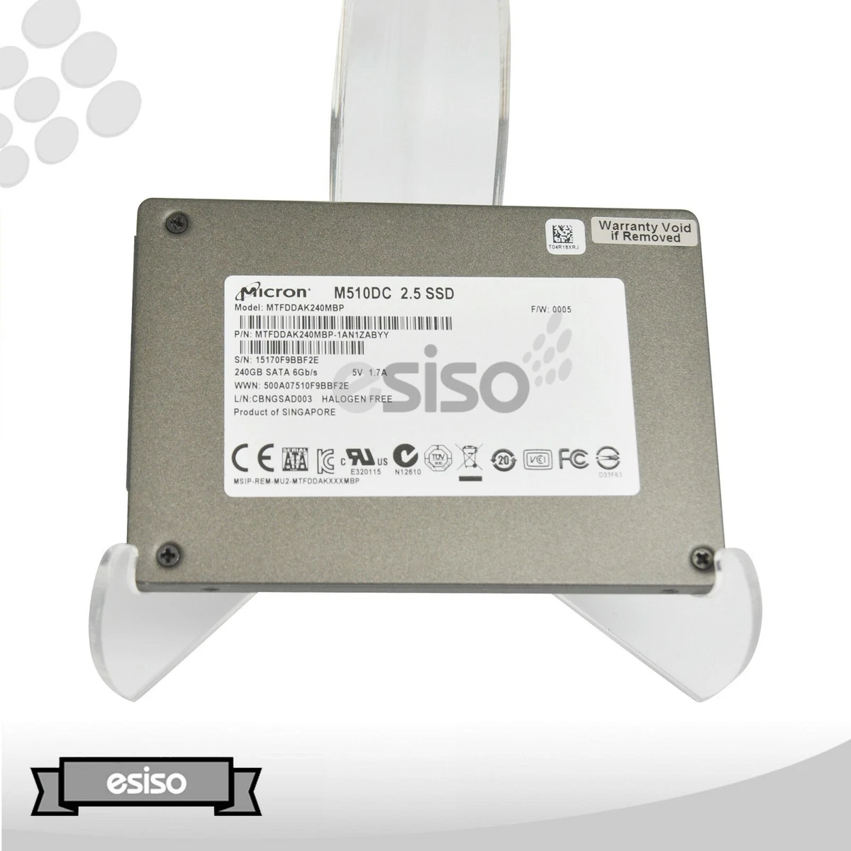 MTFDDAK240MBP MICRON M510DC 240GB 6G 2.5
