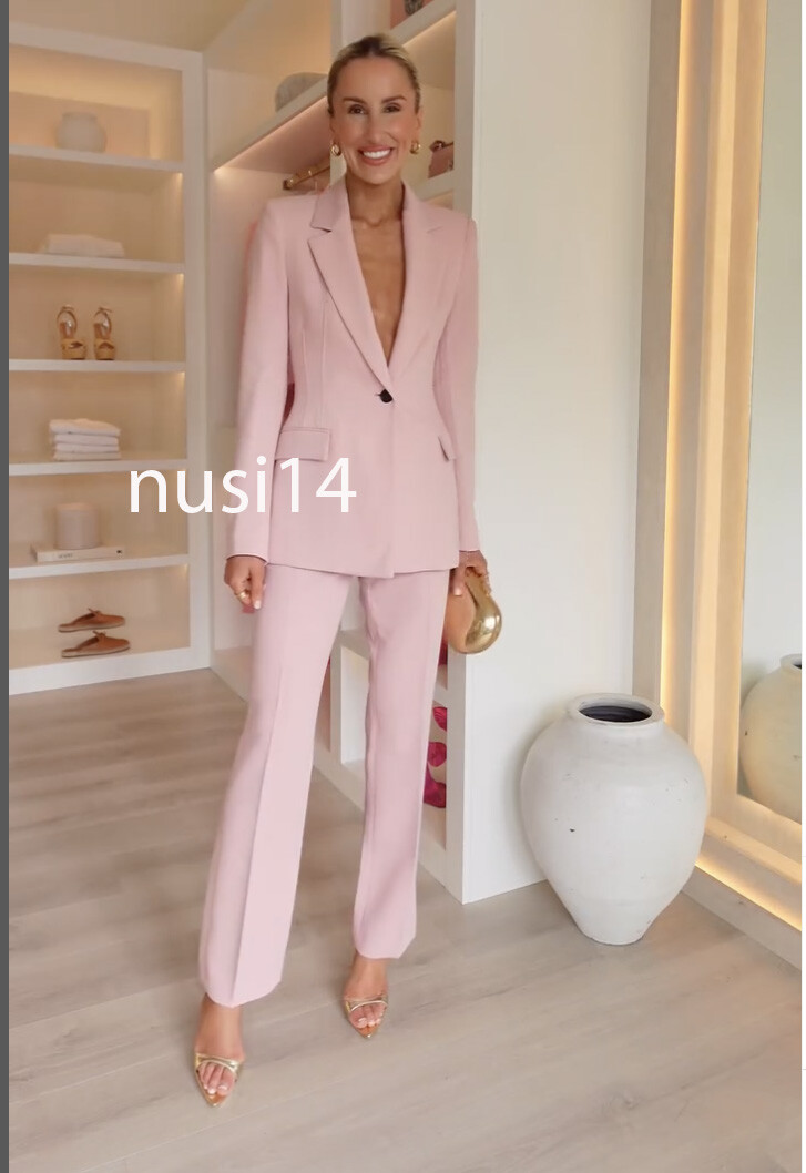 ZARA NEW WOMAN FITTED TAILORED BLAZER JACKET PINK XS-XL 8616