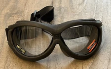 Global Vision Big Ben Goggles Matt Black Frames Clear Lens Anti Fog UV400 Filter