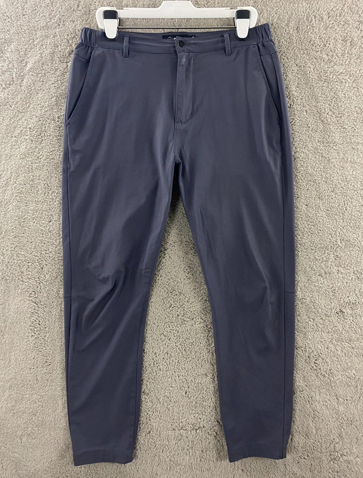 CUTS Tech Jogger Pants Mens XL x 30" Polyester Gray Elastic Waist Tapered Cuffed