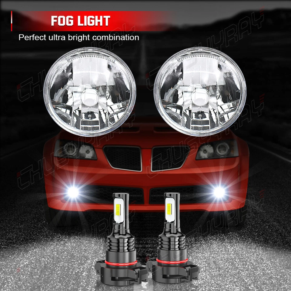 PARA PONTIAC G8 2008-2009 Par de luces antiniebla LED parachoques delantero lámpara lente transparente izquierda/dere Foto 2 de 4