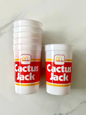 Travis Scott x McDonalds Cactus Jack Plastic Cup (1 Single Cup)