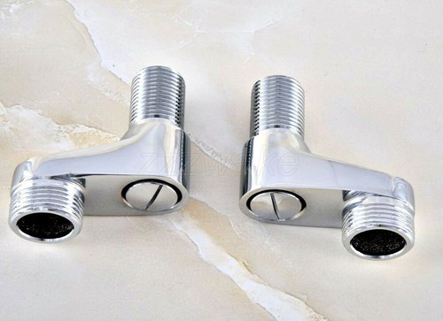 A of Pair Chrome Finish Claw Foot Bathtub Faucet Adjustable Swing Arms Zba183 - Picture 3 of 7