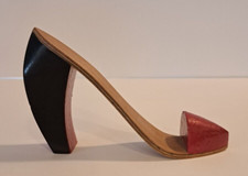 Handmade Wooden High Heel Shoe Sculpture 283 Bob Burt 2007 Signed