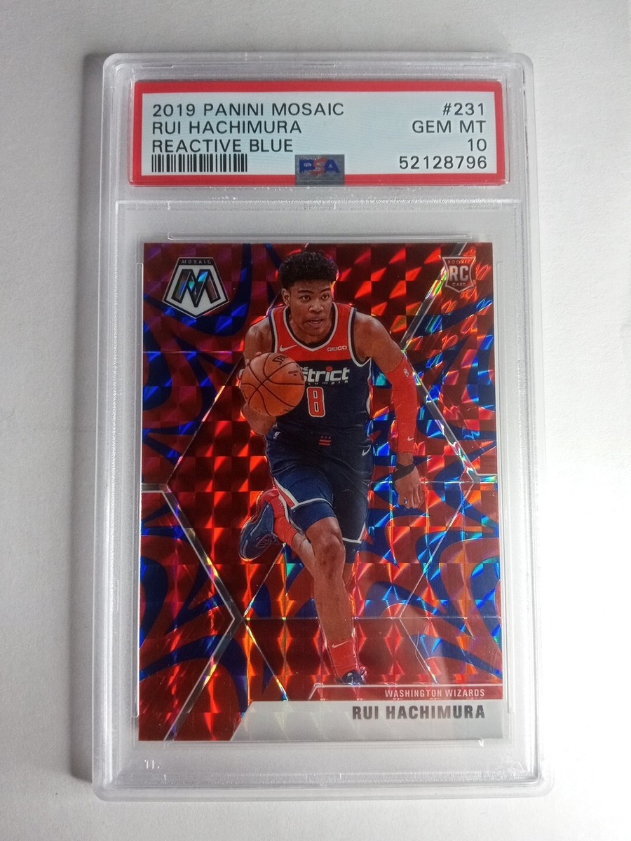 2019-20 Panini Mosaic Reactive Blue 231 Rui Hachimura RC