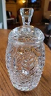 Vintage (Rare Piece) Waterford Crystal Pineapple Biscuit Barrel With Lid 8"