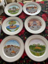 Villeroy & Boch Assorted Dinner Plate 10.5" diameter.  Porcelain