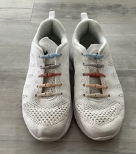 APL Techloom Pro White Sneakers with Hickey Laces Athletic Gym Shoes 8.5 M