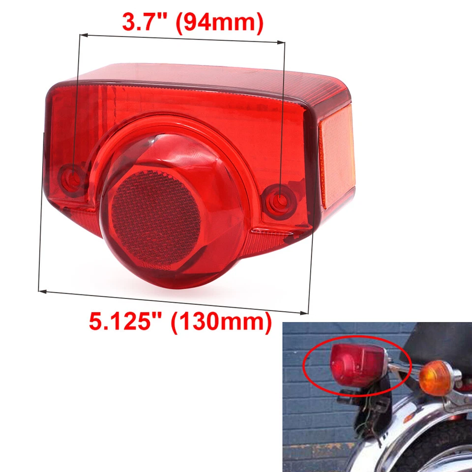 2x Taillight Rear Len For Honda Trail CT70 CT90 SS90 SS125A CA175 Touring CB175 - Изображение 2 из 4