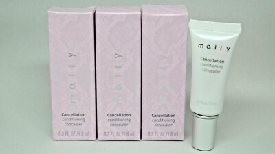 LOT OF 3 Mally Beauty Cancellation Conditioning Concealer MEDIUM, SPF 25 NIB