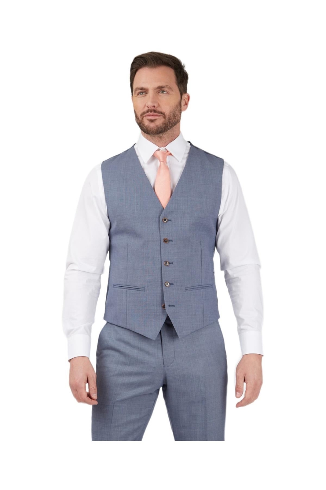Scott Chaleco Clásico Piel De Tiburón Hombre Azul Claro 34-60 Largo Regular