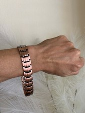 Elegant Solid Copper Magnetic Bracelet Arthritis Pain Relief Balance Energy Joy