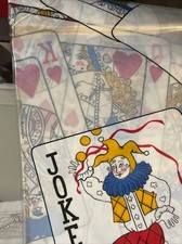 Vintage Vinyl Shower Curtain Casino Playing Card Rare Jakson 1994New In Package