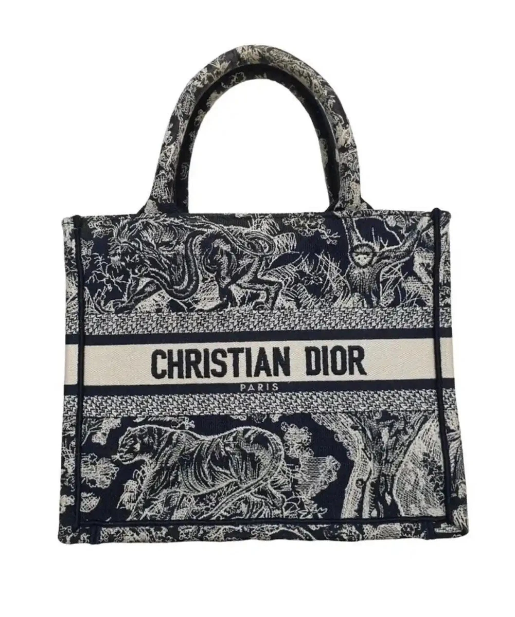 Dior Small Dior Book Tote Gray Toile de Jouy Embroidery an extra Dior