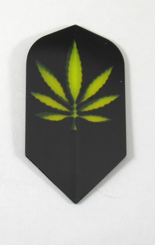 4 Sets (12 flights) Marijuana, Weed Poly Dart Flights 75 Micron FREE