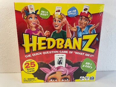 Hedbanz Picture Guessing Game ''What Am I?''  New Edition For Families and Kids