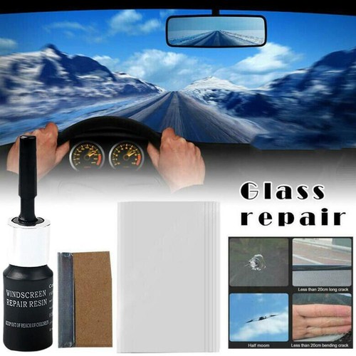 Windshield Repair Kit Fix Glass Chip Crack Car Windscreen Wind Screen Windo W3Z4 - Picture 6 of 11