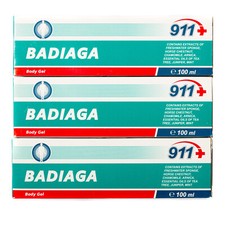 3 x 911 Badiaga (Bodyaga) Gel Corpo Spongilla Body Gel Бадяга 100 ml