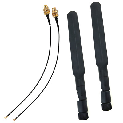 Mini PCIe Extension Cable 8dBi RP-SMA Antenna AC WiFi Bluetooth Wireless Network