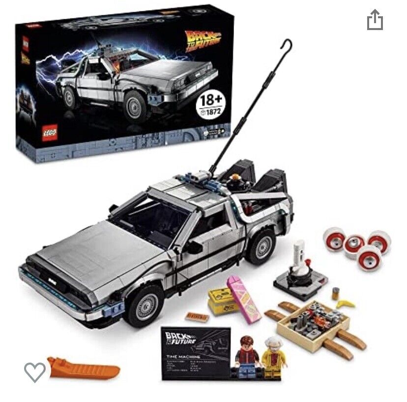 LEGO Back to The Future Time Machine 10300 Building Set for Adults