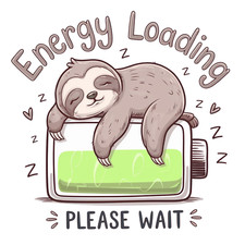 Wall Decal Sticker Funny Sloth Quote Wall Sticker 18X18cm Large