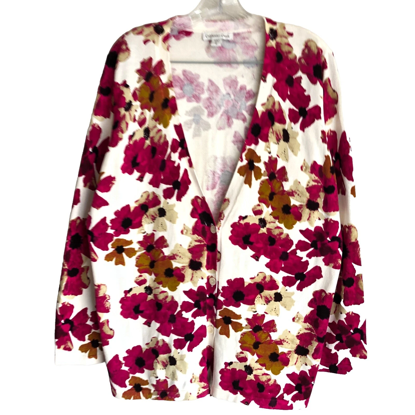 Coldwater Creek Cardigan Floral Sweaters for Women