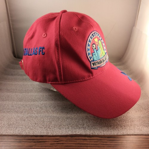 Adidas Vietnam Dallas FC- Soccer Hat Ball Cap Red White Blue Adjustable Clasp - Picture 5 of 16