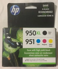 HP 950XL 951 Ink Cartridge Set C2P01FN CN045AN CR314CN Genuie OEM Retail Box
