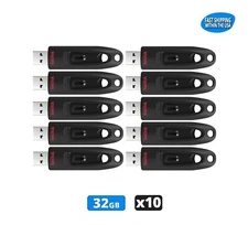 Sandisk Ultra 32GB USB 3.0 Flash Drive Thumb Drive Pen Drive (10 Pack)