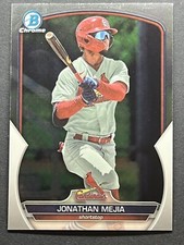 2023 Bowman Draft #BDC-115 Jonathan Mejia Chrome Prospect - Cardinals 