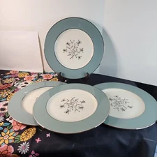 Set Of 4 Lenox Kingsley 10 1/2” Dinner Plates Vintage MCM