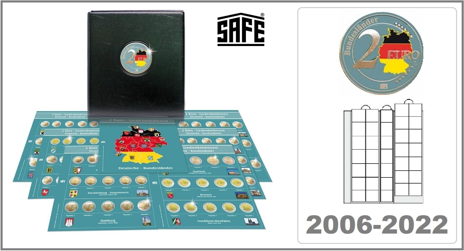 EURO VINTAGE COIN ALBUM SET 5x 1999-2005 COIN SETS FORM SAFE 7420-24