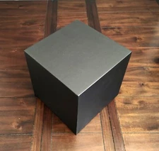 14" x 14" x 14" Black Display Posing Cube Pedestal Stand Riser Column Pillar
