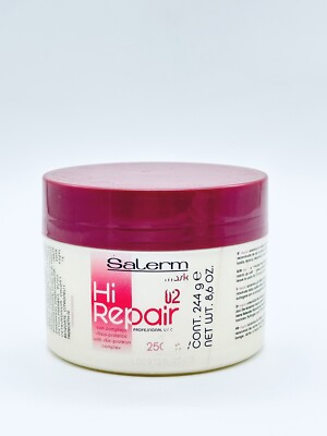 Salerm Hi Repair Mask for Damaged & Dry Hair 8.6 oz 250 ml Effective Hair Repair