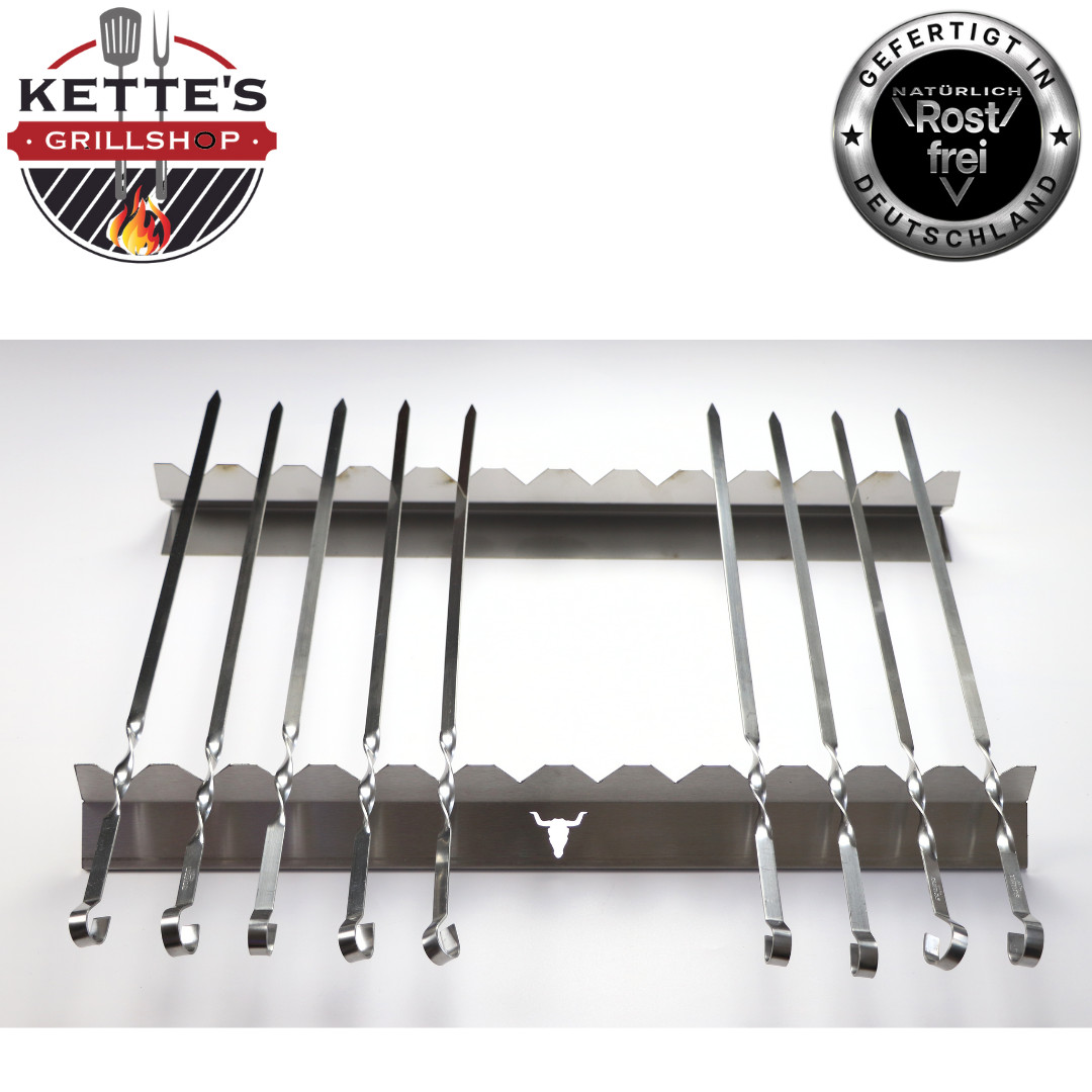 Spießleisten / Spießaufsatz / Schaschlik Grillaufsatz/ Spießhalter