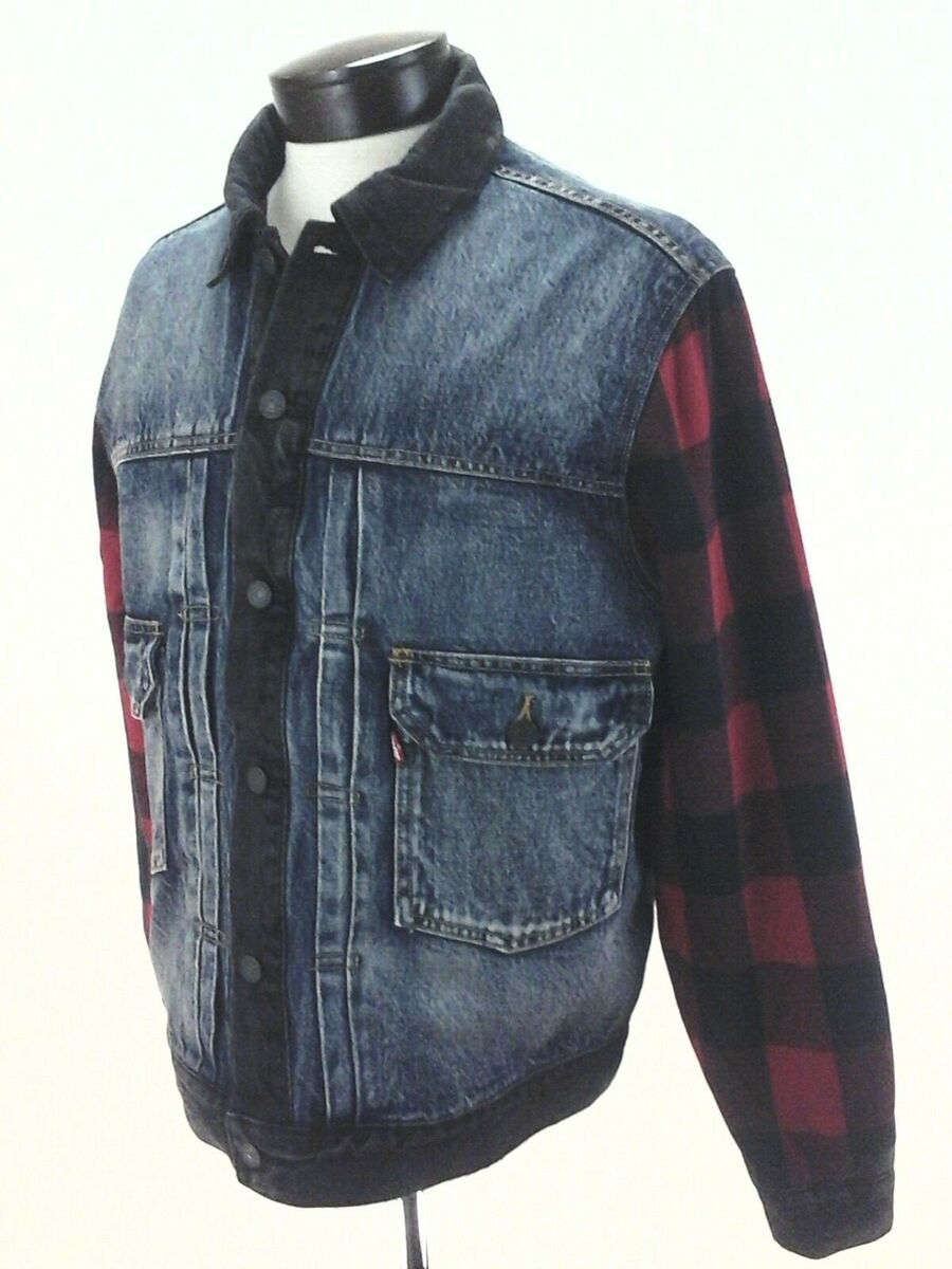 Levi's hybrid trucker jacket black 2025 Levi's hybrid trucker jacket black 2025