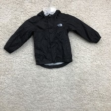 The North Face Jacket 2T Toddler Black Full Zip Windbreaker Hooded Pockets Boys